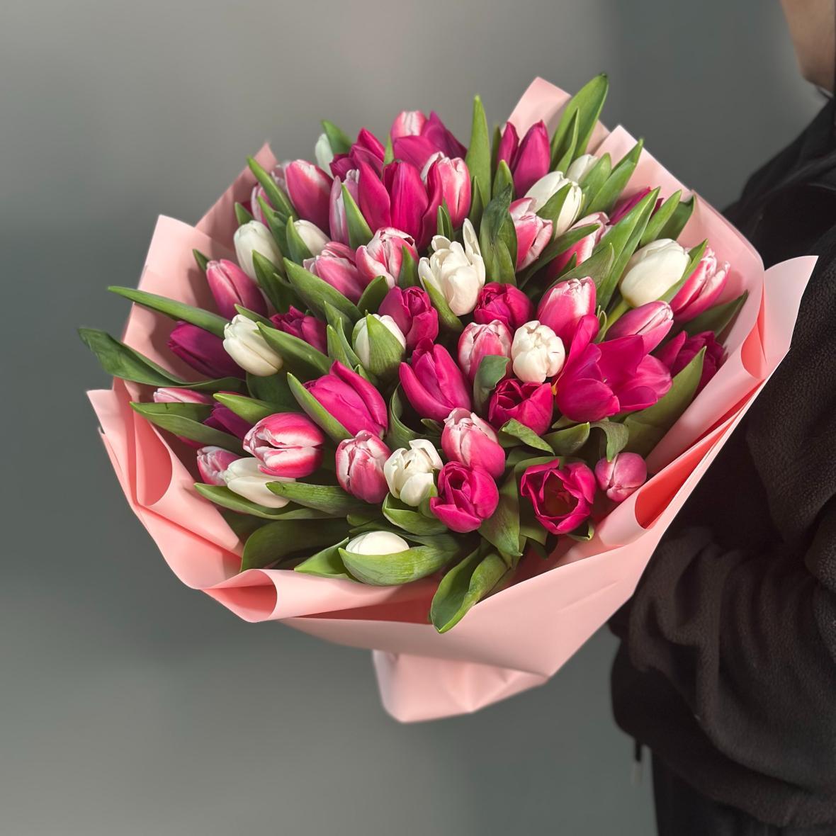 тюльпаны 51шт микс